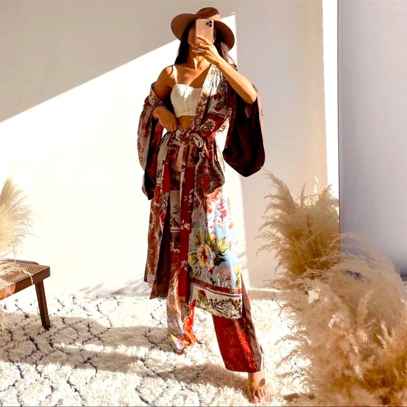 LAST ONE🔥Bloggers Fav| ZARA NWT Patchwork Printed Pants - Picture 12 of 16